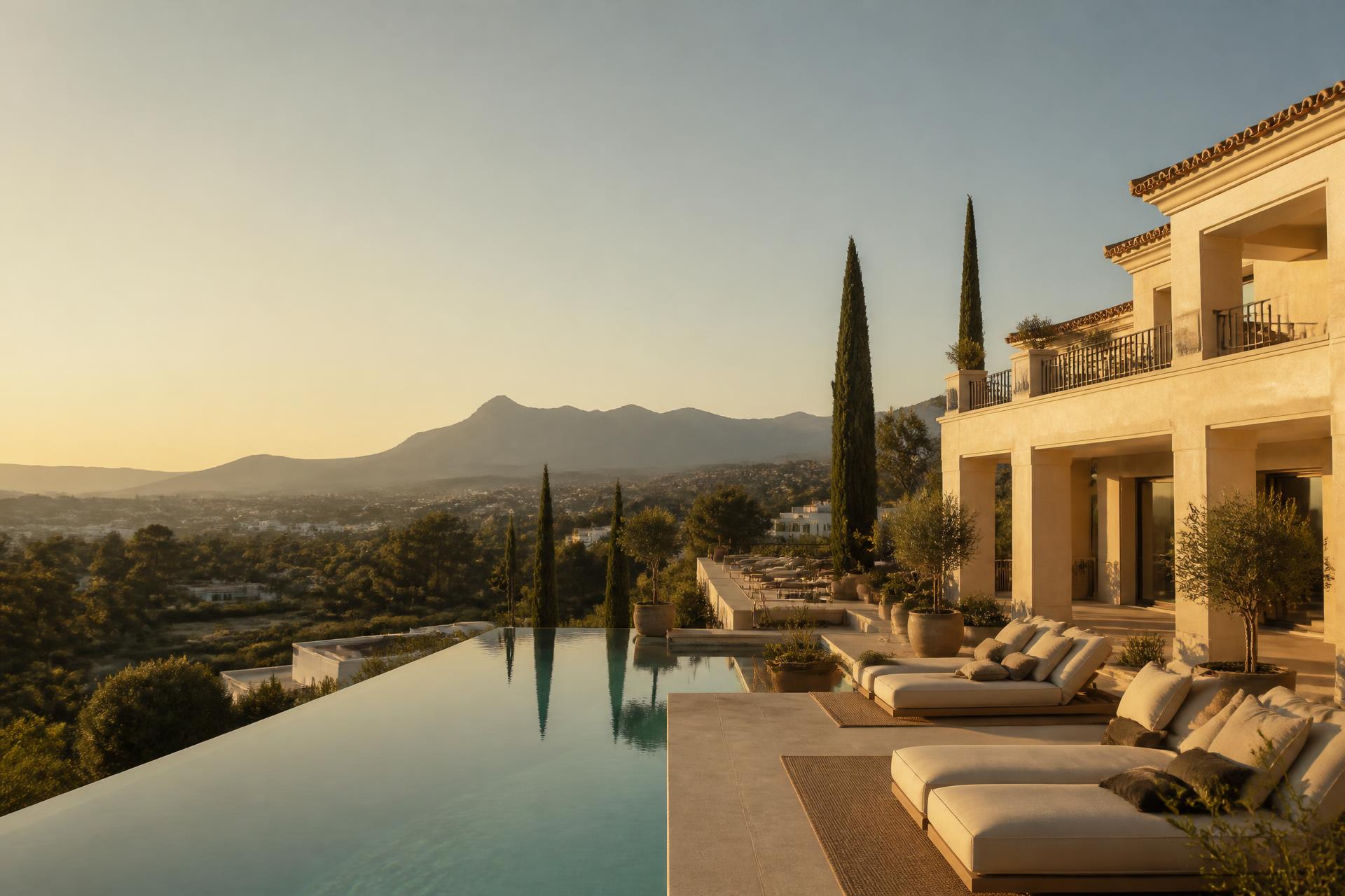 Luxe villa met infinity pool in de heuvels van Marbella